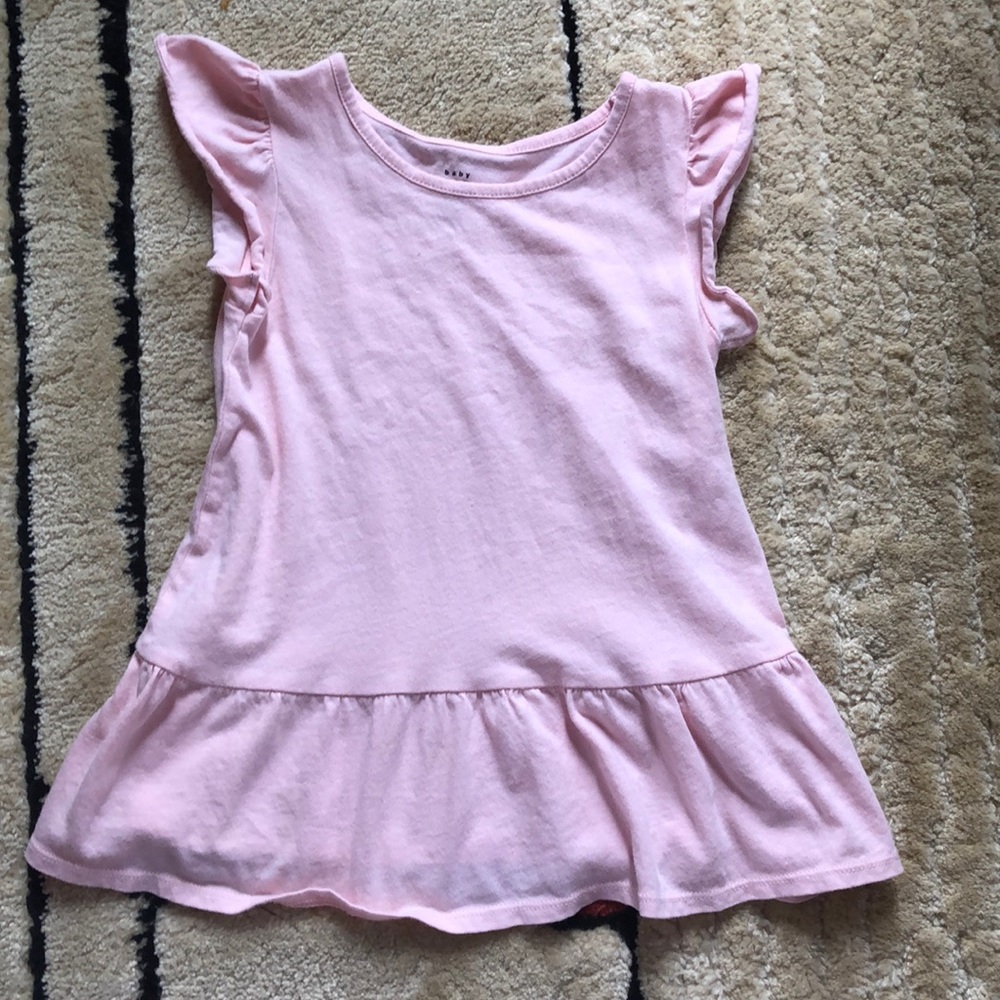 Baby  Gap Size 3 Pink Ruffled Shirt